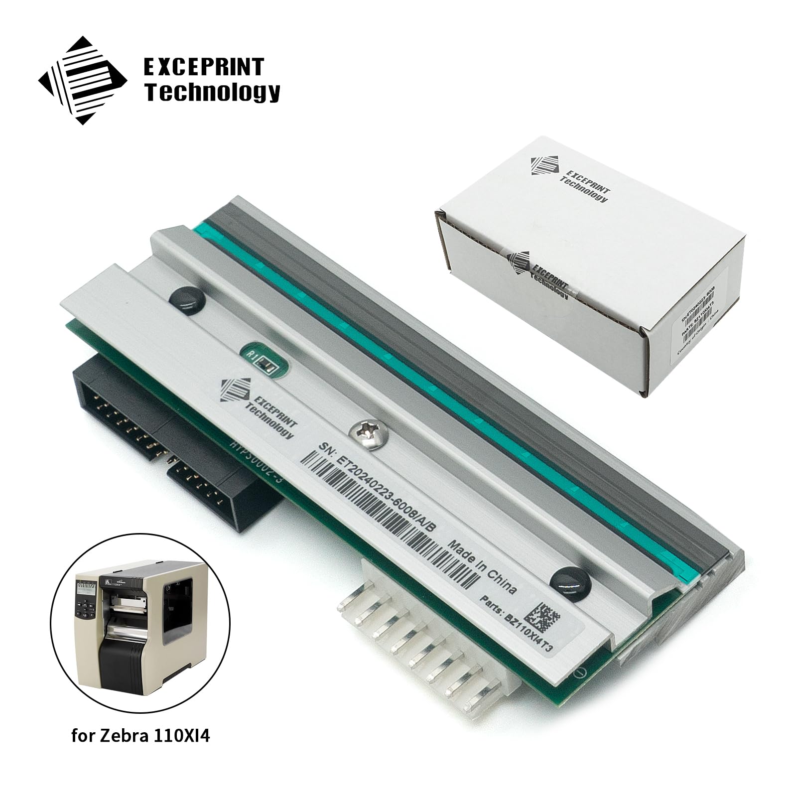 【軽量・名機】HEAD Cyber X40 Superlight 156cm New Printhead for Zebra 110Xi4 300dpi Thermal Barcode Label